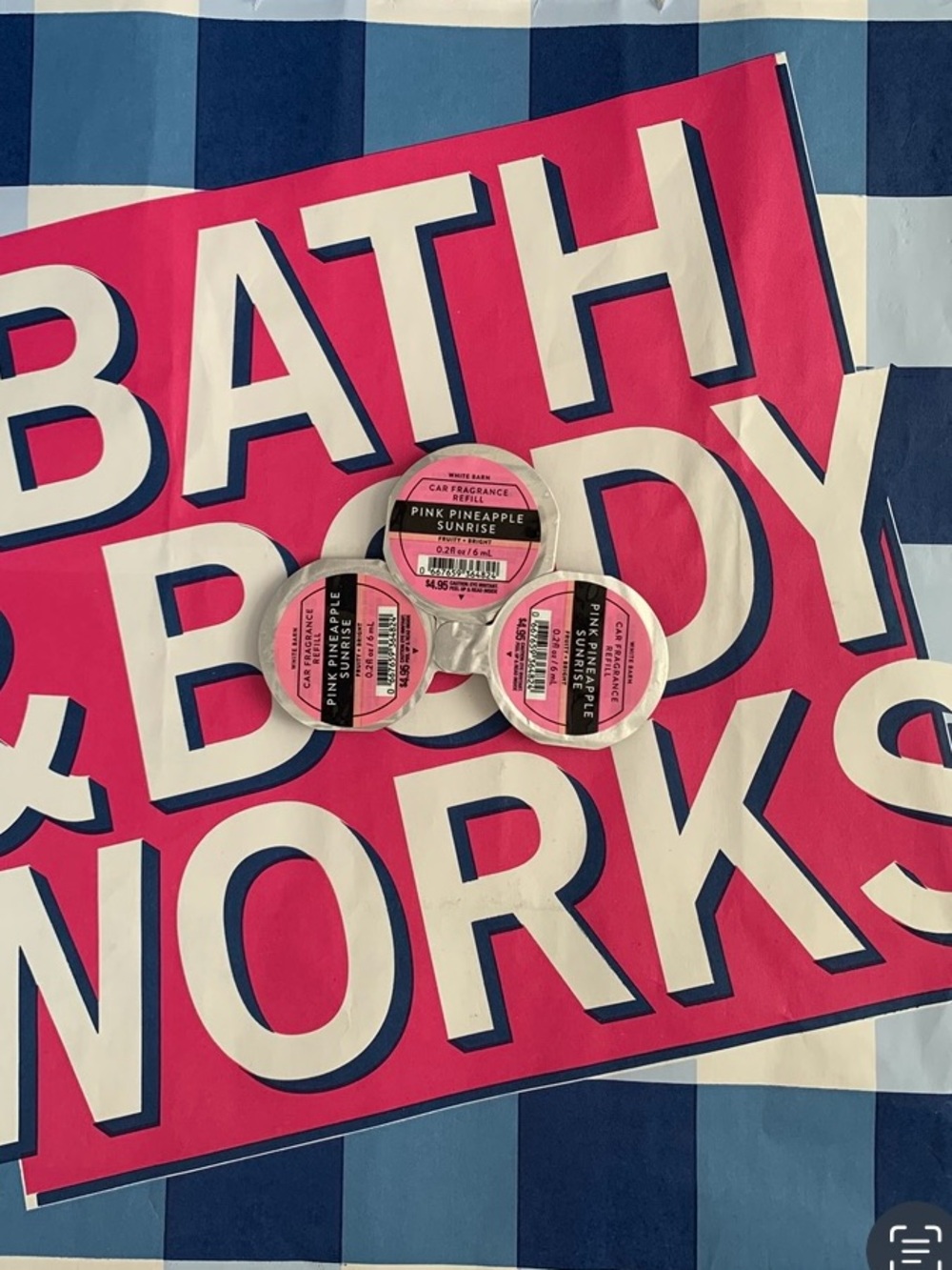 NWT Bath & Body Works Pink Pineapple Sunrise Car Fragrance Refills